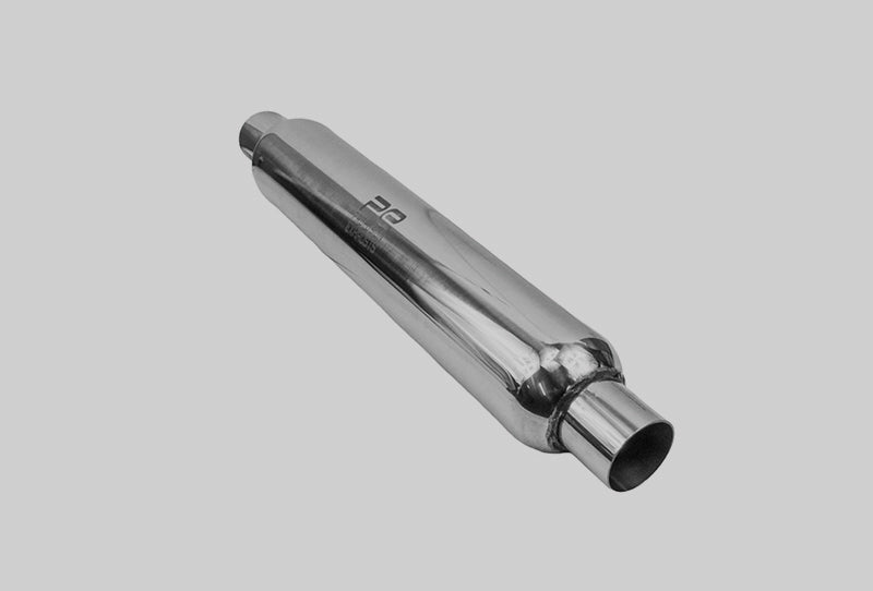 Stainless Bros 3in Inlet/Outlet 4in Body x 12in OAL SS304 Louvered Bullett Resonator