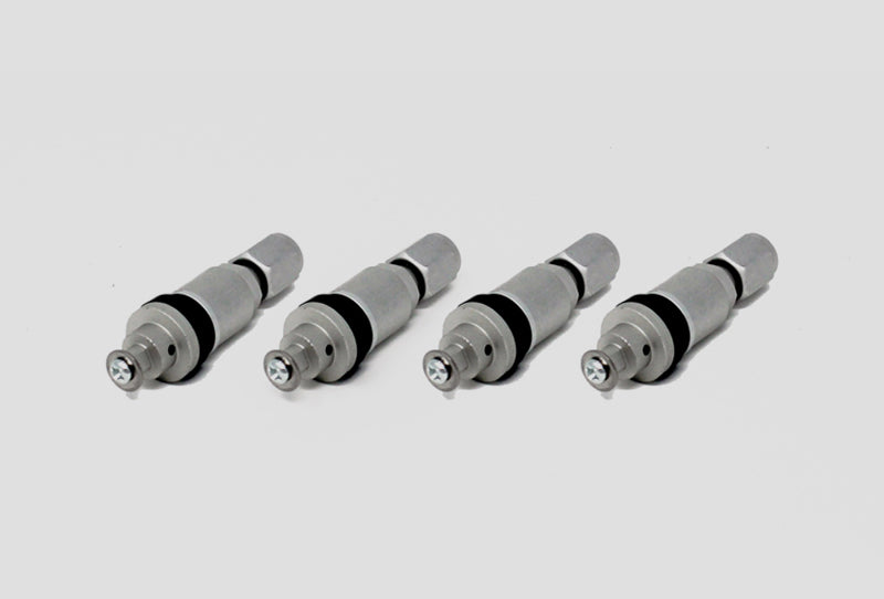Torque Solution Billet TPMS Valve Stem Kit (Silver) 2008+ Subaru Legacy Impreza WRX / STi