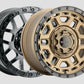 Weld Off-Road Crux 22x12in / 6x135 BP / ET -44 / 106.1mm Bore - Satin Bronze/Satin Black Ring Wheel