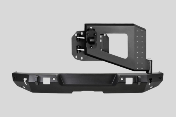 Westin Jeep Wrangler JL 18-21 w/ Sensors WJ2 Rear Bumper w/ Tire Carrier w/ Sensors