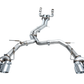 AWE Tuning 19-23 Audi C8 S6/S7 2.9T V6 AWD Track Edition Exhaust - Chrome Silver Tips