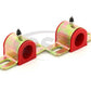 Prothane 00-09 Honda S2000 Rear Sway Bar Bushings - 27mm - Red