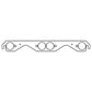Cometic Chevrolet Gen-1 Small Block V8 .064in AM Exhaust Manifold Gasket Set - 1.625in Round Ports