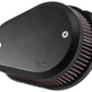 K&N 00-16 Harley Davidson Street Metal Intake System Flare Black