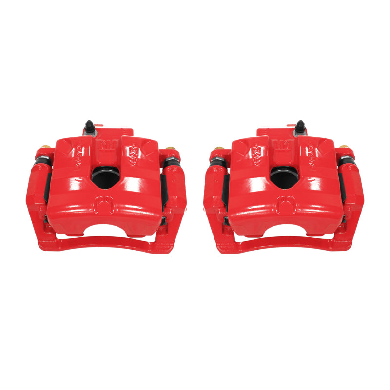 Power Stop 10-11 Cadillac SRX Rear Red Calipers w/Brackets - Pair
