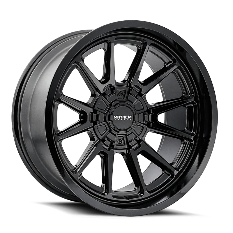 Mayhem 8116 Intrepid 18x9 / 5-127/5-139.7 BP / -12mm Offset / 87mm Hub Gloss Black Wheel