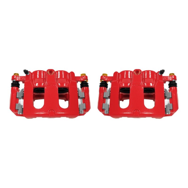 Power Stop 11-17 Ford Explorer Front Red Calipers w/Brackets - Pair