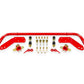 BMR 78-87 G-Body Front Sway Bar Kit - 1.25in Hollow - 2-Hole Adjustable - Red