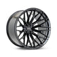 Vossen HFX-6 17x9 - 6x135 - ET0 - Super Deep Face - 87.1 - Gloss Black Wheel