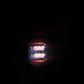 AlphaRex 09-18 Dodge RAM LUXX-Series LED Taillights Black Red w/Actv Light & SS