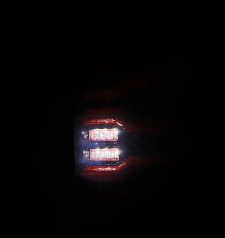AlphaRex 09-18 Dodge RAM LUXX-Series LED Taillights Black Red w/Actv Light & SS