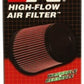 K&N Filter Universal Rubber Oval Straight 4.5in OL x 3.75in OW x 7in Height 20 Degree Angle