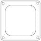 Cometic Holley 4500 Dominator .047in Fiber Carburetor Gasket - 4.775in x 4.775in - Open Plenum
