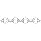 Cometic Ford 351 Windsor .064in AM Exhaust Header Gasket Set - With Dart Heads