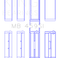 King Engine Bearings Ford V-6 183. (Size +0.50mm) Main Bearing Set