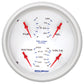 Autometer Marine White 5in Gauge Quad