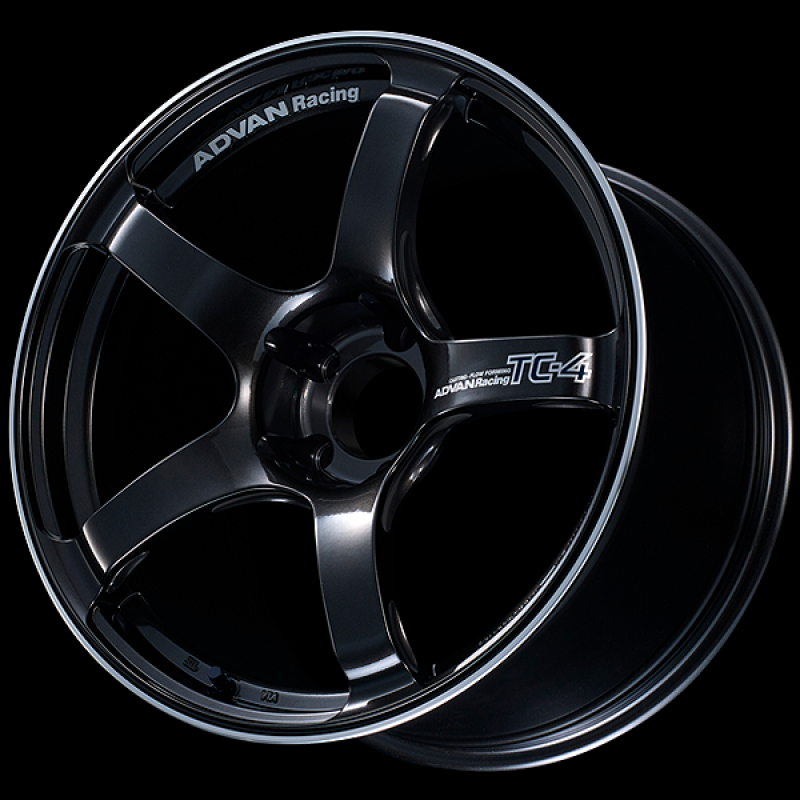 Advan TC4 15x8.0 / +28 Offset / 4-100 / 63mm Bore / Black Gunmetallic & Ring