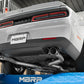MBRP 15-16 Dodge Challenger RT 5.7L T304 SS 3in Dual Rear Cat-back CF Quad Tips - Street