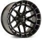 Vossen HFX-1 22x9.5 / 6x139.7 BP / ET20 / 106.1 CB / Deep - Tinted Gloss Black Wheel