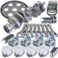 Eagle Chevy 350 1Pc 3.750in Crank 5.700in I-Beam Rods 4.000in Pistons 153 Tooth FP Balanced Assembly