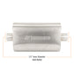 Mishimoto Universal Muffler with 2.5in Center Inlet/Outlet - Brushed