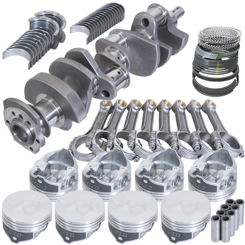 Eagle Chevy 350 3.480in Crank 6.000in I-Beam Rods -7cc Flat Top 4.040in Pistons Rotating Assembly