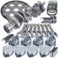 Eagle Chevy 350 1Pc 3.750in Crank 5.700in I-Beam Rod 4.000in Pistons 168 Tooth FP Balanced Assembly