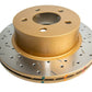 DBA 88-92 Cherokee 4wd/90-92 Comanche 4wd/90-99 Wrangler Front Drilled & Slotted 4000 Series Rotor