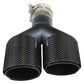 aFe Takeda 2.5in 304 Stainless Steel Clamp-on Exhaust Tip Passenger Side 2.5in Inlet 4inDual-Carbon