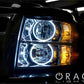 Oracle 07-13 Chevrolet Silverado LED Round Style Headlight Halo Kit - Red
