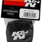 K&N Black Drycharger Rectangle Straight Air Filter Wrap - Black