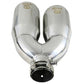 aFe Takeda 2.5in 304 Stainless Steel Clamp-on Exhaust Tip Drivers Side 2.5in Inlet 4inDual- Polished