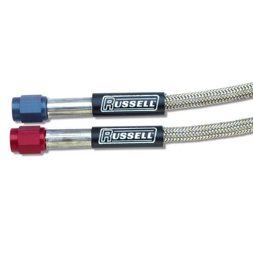 Russell Performance -4 AN to -3 AN 18in Pre-Made Nitrous and Fuel Line