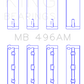 King Engine Bearings Mazda Kl V6 (Size +0.50mm) Main Bearing Set