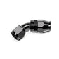 Radium Engineering 10AN Hose End 45 Degree PTFE - BLACK
