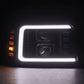 AlphaRex 92-96 Ford F-Series/Bronco PRO-Series Proj Headlight Blk w/Seq. Sig & DRL