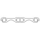 Cometic Chevy Gen1 Small Block V8 .043in Copper Exhaust Mani Gskt Set-1.550in x 1.450in Square Ports