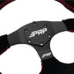 PRP Suede D-Shape Steering Wheel - Red