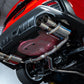 REMARK Catback Exhaust, Subaru WRX VB - Stainless Single 4 Quad Tips (Resonated)
