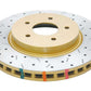 DBA 8/98+ Nissan Skyline R34 GTT Front Crossdrilled Slotted 4000 Series Rotor
