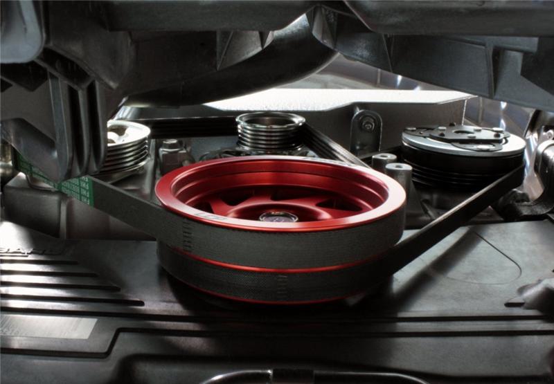 Perrin 93+ Impreza (WRX/STi) Crank Pulley - Red (w/AC)