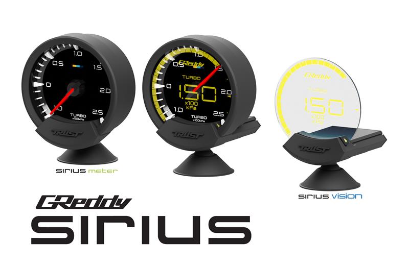 GReddy Sirius Meter - Oil Temp 20/140 (Deg.C) 74mm Analog Gauge (w/Oil Temp Sensor & Harness Set)