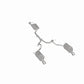 BRExhaust 07-09 Hyundai Santa Fe 3.3L Exhaust Kit