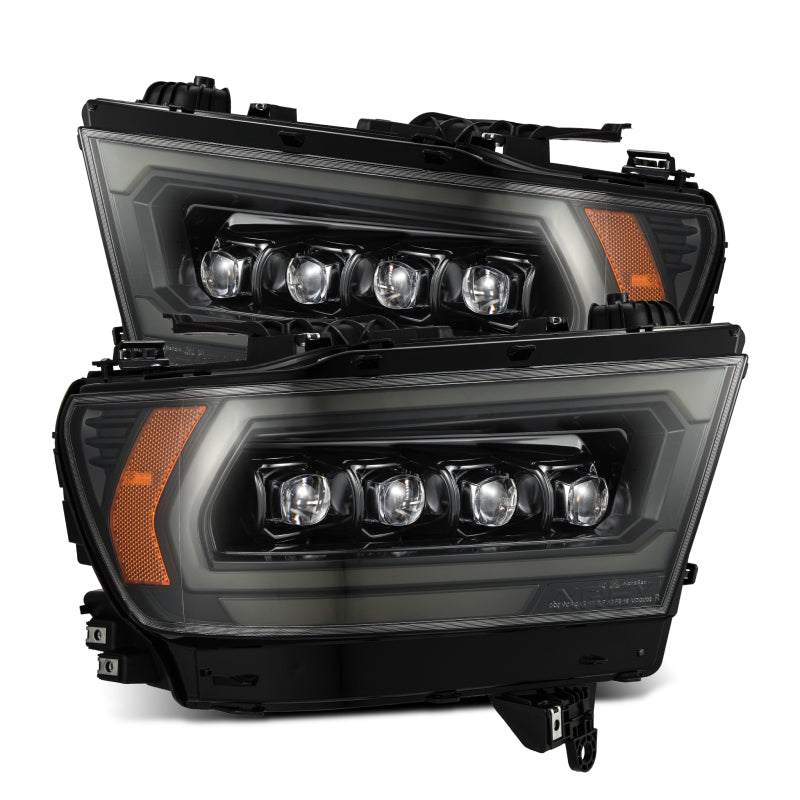 AlphaRex 19-23 Dodge Ram 1500 (MK II 2500 Style) NOVA-Series LED Projector Headlights Alpha-Black