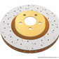 DBA 2006 Mitsubishi Montero 3.8L V6 Rear Drilled & Slotted 4000 Series Rotor