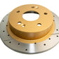DBA 97-01 Acura Integra Type R Rear Drilled & Slotted Rotor (w/Gold Hat)