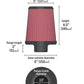 K&N Filter Universal X-Stream Clamp-On Round Tprd 2.5in Flng ID x 6in Base OD x 5in Top OD x 6.5in H