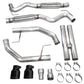 AWE 2024 Ford Mustang GT Fastback S650 RWD Track Edition Catback Exhaust w/ Dual Diamond Black Tips