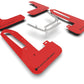 Rally Armor 2023+ Honda Civic Type R Red Mud Flap Black Logo