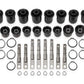 BMR 14-19 Chevrolet Corvette C7 Front & Rear Control Arm Bearing Kit - Black Anodized